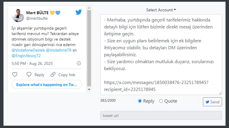 Yapay zeka destekli hesap yönetimi
